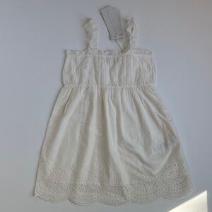 Stella McCartney Kids Cream Embroidered Dress